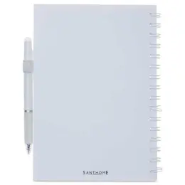 Santhome Eternity Reusable Notebook & Pen Set White Back